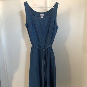 Sleeveless Midi Jean Dress
